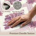 thumbnail image 6 of ODIKA 5'x7' Washable Area Rug Damask Botanical Distressed Scroll Border Boho Ditsy Pink Vintage Refined for Dining Room, Under Table, Home Office, Non-Slip Chair-Friendly, 6 of 7
