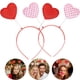 thumbnail image 2 of 2 piezas de diadema roja brillante con forma de corazón y purpurina para niña, aros para el pelo, suministros para fiestas de San Valentín, diadema de boda, 2 of 2