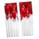 thumbnail image 2 of Cortinas transparentes Barra de bolsillo Cortina 52 x 95 pulgadas Translúcido Estampado de rosas Filtro de luz Cortinas de ventana Cortinas verticales, 2 of 9