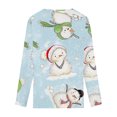 thumbnail image 4 of Patlollav Womens Shirts Gradient Print Regular Long Sleeve Tops, 4 of 6