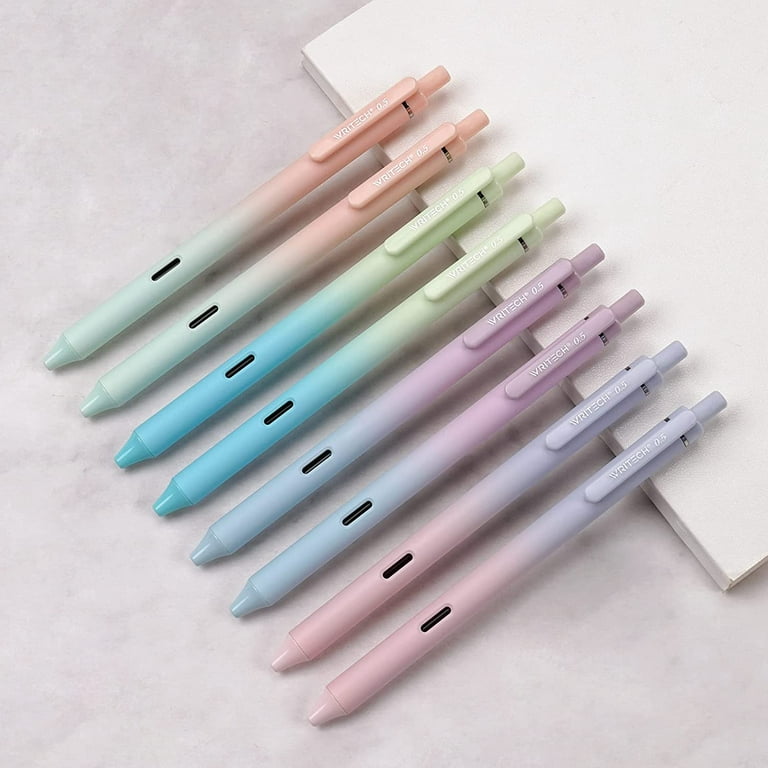 Colored Gel Pens For Note Taking, Pastel Pens Colored Ink Quick Dry & No  Smear, Rotating Core Cute Pen For Journaling, Aesthetic Gel Ink Pens Smooth  Writing Stationery - Temu