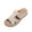 Summer Sandals # Beige, variant on Womens Cross Strap Sandals Slip On Open Toe Summer Beach Shoes Thick Sole Wedge Hollow Out Boho Walking Ladies Slippers Casual Mules Clogs