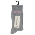thumbnail image 4 of No Boundaries Women's Ribbed Lurex Crew Socks, 1 Pack, Size 4-10, 4 of 4