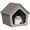 Brown, variant on LIFKOME Camera Cat House Outdoor Weatherproof Insulated Grey Black 14.2x20.6x15.7 Inch