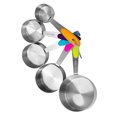 thumbnail image 3 of Juego de cucharas medidoras de 5 uds. Cucharadita de azúcar de acero inoxidable con escala (B) Ndcxsfigh Libre de BPA, 3 of 9