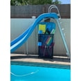 thumbnail image 2 of Essentially Yours Slim Rolling Pool Noodle Storage Organizer Bin, Space Saver, (14.4" W x 24.6" L x 42.5" H), Blue Style 428546, 2 of 10