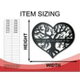 thumbnail image 2 of Custom Metal Heart Tree Wall Art - Metal Sign - 14 Color Options - Valentine's Day - Wedding - Anniversary 10, 2 of 5