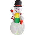 thumbnail image 3 of Inflable Navidad Muñeco Nieve 1.5m Decoracion Luz Led, 3 of 7