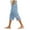 Light Blue, variant on vigerkar Pants for Women Side Button Capri Pants Casual Loose Fit Lounge Beach Pant with Pockets (Light Blue, M)