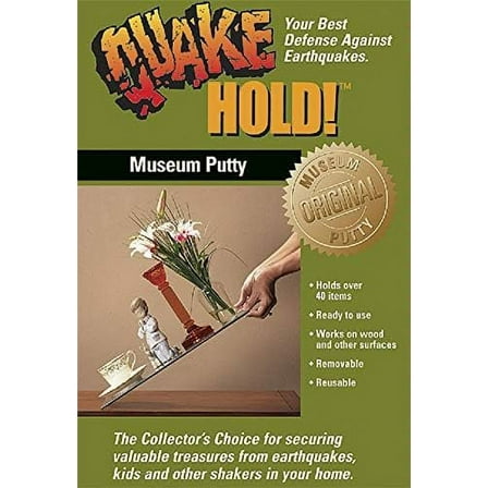 Ready America, 88111, 2.64 Oz, Quake Hold Museum Putty, Sold As 4 Each