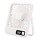 thumbnail image 2 of Ventilador de escritorio pequeño USB con velocidad ajustable, portátil, silencioso, para verano Blanco, 2 of 9