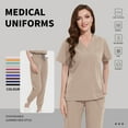 thumbnail image 2 of VIAOLI Women's Scrubs Set - Stretchy Medical Uniform with Pockets, for Nurses & Doctors, S-XXL, Multi-Color, 2 of 6