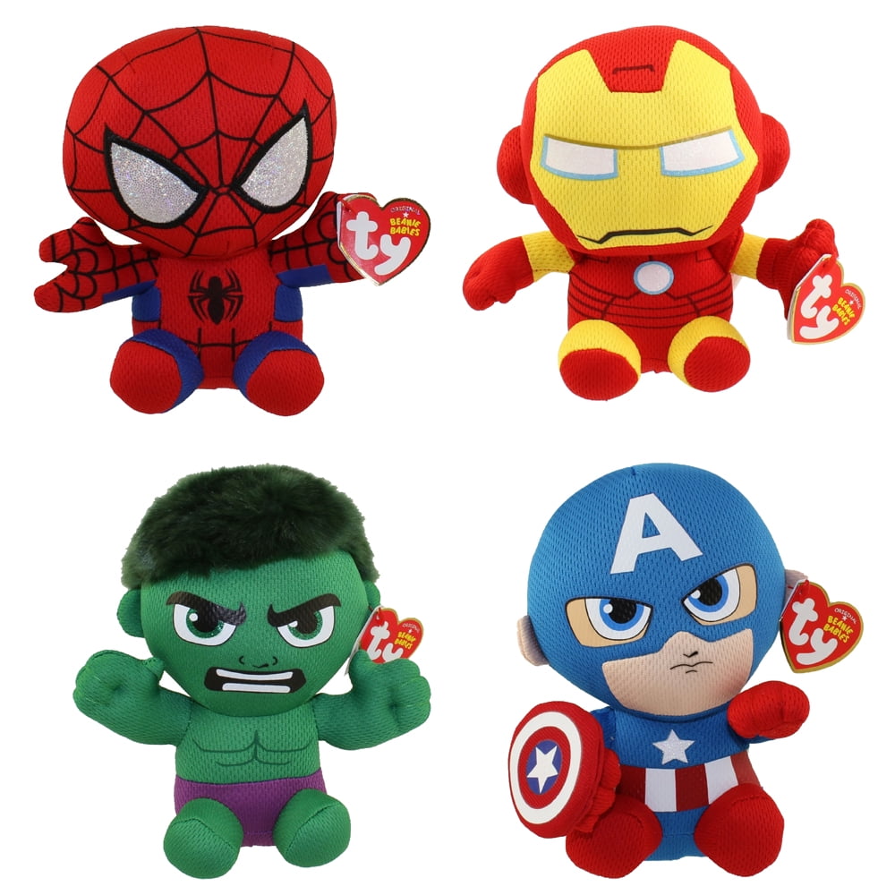 ty beanie ballz iron man plush