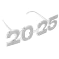 thumbnail image 3 of SHOWERORO 1 Pair New Year Eyewear Number Shape Silver PC Party Accessory for Stage Events Graduation Parties, 3 of 7