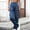 Blue women wide leg pants with pockets a1, variant on Cagogo Women's Straight Leg Pants with Pockets Casual Solid Streetwear Long Cargo Trousers for Vacation Beach Work Lounge, Gray S
