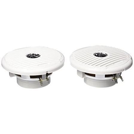 Jensen MSX65R 6.5" 75W Coaxial Speakers, Silver/White