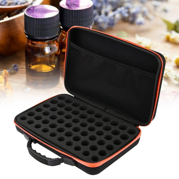 Organizador de botellas con rodillo, estuche de transporte de aceites esenciales, carcasa dura, organizador de almacenamiento exterior, estuche de transporte de aceites, materiales ecológicos