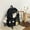 Black, variant on Casual Large-capacity School Bag Harajuku Style Backpack for Middle and High School Students