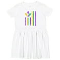 thumbnail image 3 of Inktastic Mardi Gras Flag 2 Girls Toddler Dress, 3 of 5