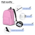 thumbnail image 3 of Rocae Pink for Durable Canvas Backpack Leisure Large Bag Travel Rucksack Multi-function Backpack Medium, 3 of 8