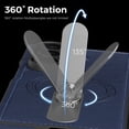 thumbnail image 6 of For Samsung Galaxy Z Fold 3 Phone Case,With 360° Rotatable Contractile Kickstand,Compatible With Mag-Safe,Anti-Scratch PU Leather Back,Shockproof Anti-fall Non-Slip Phone Case,Blue, 6 of 7