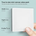 thumbnail image 4 of AUREUO Mini Magnetic Canvas Panel 3x3 Inch / 24 Pack - Small Square Canvas Board for Kids, Ideal for Painting, Craft & Decor, 4 of 9