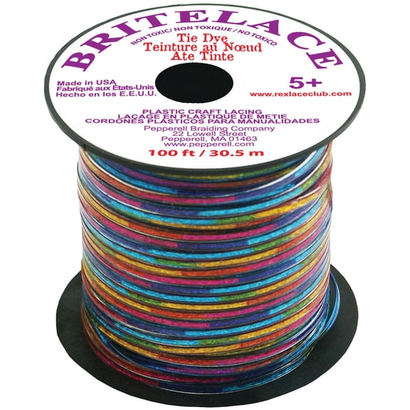 Rexlace Plastic Lacing .0938"X33yd-Lace Tie Dye