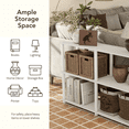 thumbnail image 6 of Furniture of America Brooks Adult Open Display Shelf Bookcase, 4-Cube Shelves, Greige, 6 of 15