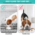 thumbnail image 4 of Boho Retro Floral Pet Feeding Mat-Absorbent Pet Placemat for Food and Water Bowl, with Waterproof Rubber Backing, Quick Dry Water Dispenser Mat for Dog and Cat (16"x24"), 4 of 7