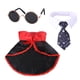 thumbnail image 1 of Apuakthei Disfraz de gato de Halloween para perros pequeños, mago, ropa para mascotas, ropa linda, camisas para cachorros con gafas, 1 of 5