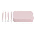 thumbnail image 4 of Juego de 4 brochas de maquillaje de silicona reutilizables y portátiles para sombras de ojos, brochas de labios de silicona con espejo HD para maquillaje., 4 of 14