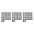 thumbnail image 1 of ZLight 26 Pcs Breloques Initiales Bijoux Pendentif Suspendu Fait Main Double Face Plat Rond Alliage Boucles d'Oreilles Noir 3Ensemble, 1 of 6