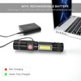 thumbnail image 4 of Lampe de Poche LED Rechargeable 1000 Lumens Étanche 4 Modes 2 Pcs, 4 of 5