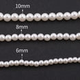 thumbnail image 1 of Collier de Perles 3 Pcs 6/8/10 mm Rond Délicat Ras-du-Cou Imitation Perle Collier de Perles de Mariage Bijoux Délicats, 1 of 5