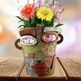 thumbnail image 2 of Handmade Brutalist Abstract Beauty Face Flower Pot Large Indoor Flower Pot Green Plant Pot Container, 2 of 5