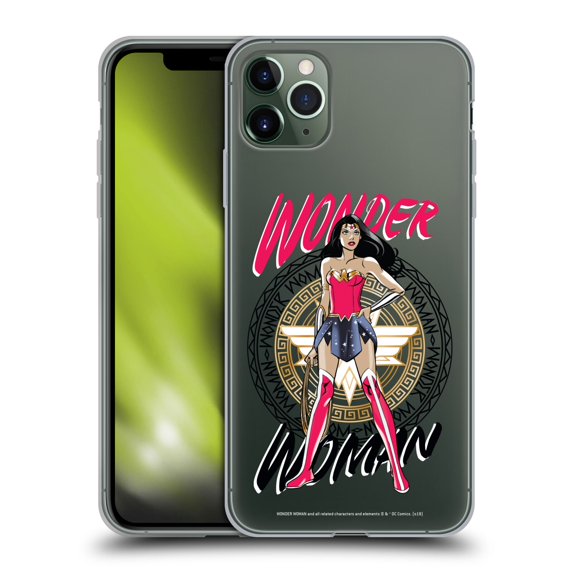 Head Case Designs Officially Licensed Wonder Woman DC Comics Graphic Arts Shield 3 Soft Gel Case Compatible with Apple iPhone 11 Pro Max