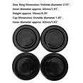thumbnail image 7 of Aiihoo 4Pcs 2 Inch Patio Table Umbrella Hole Ring and Cap Set for Glass Outdoors Patio Table Black One Size, 7 of 7