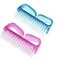 Nail Brush (2 Pcs) Durable & Lightweight ergonomic Handle Cleaning Nails Brush with Soft Bristles & Dust Brush Ideal for removing dirt fingernails toenails Home Garden Salon bath & washing