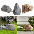 thumbnail image 2 of ZNNT Artificial Rock for Landscaping Realistic Fake Rock Foam Well Covers Decor Faux Garden Stone for Yard Pond Decoration _Clearance Foam Rock, 2 of 8