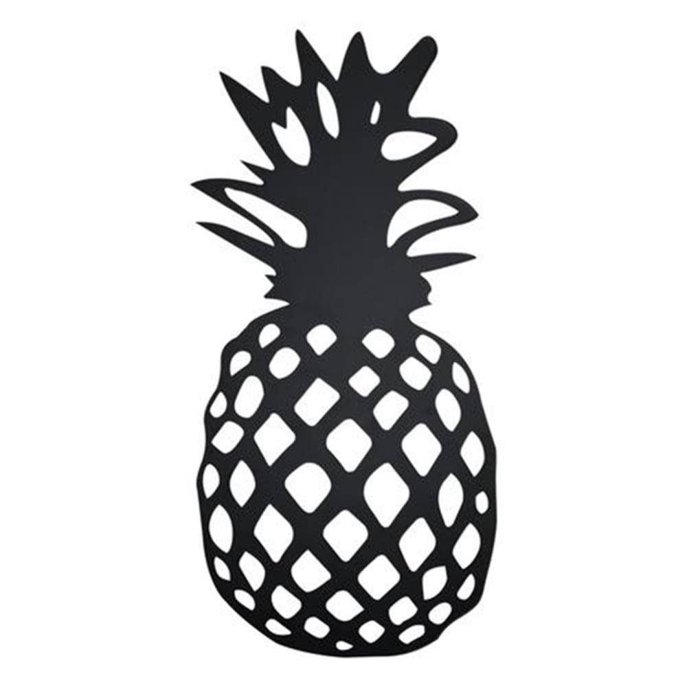 Metal Pineapple Wall Decor 2D Hollow Hanging Art Ornament Modern Simple