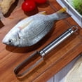 thumbnail image 6 of HEMOTON Stainless Steel Fish Scale Scraper Kitchen Gadget with Comfortable Handle Silver 430 Steel, 6 of 8