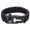 black, variant on 5-in-1 Outdoor Survival Bracelet 7-Core Adjustable Paracord Compass Whistle Fire Starter Aluminum Cutting Knife