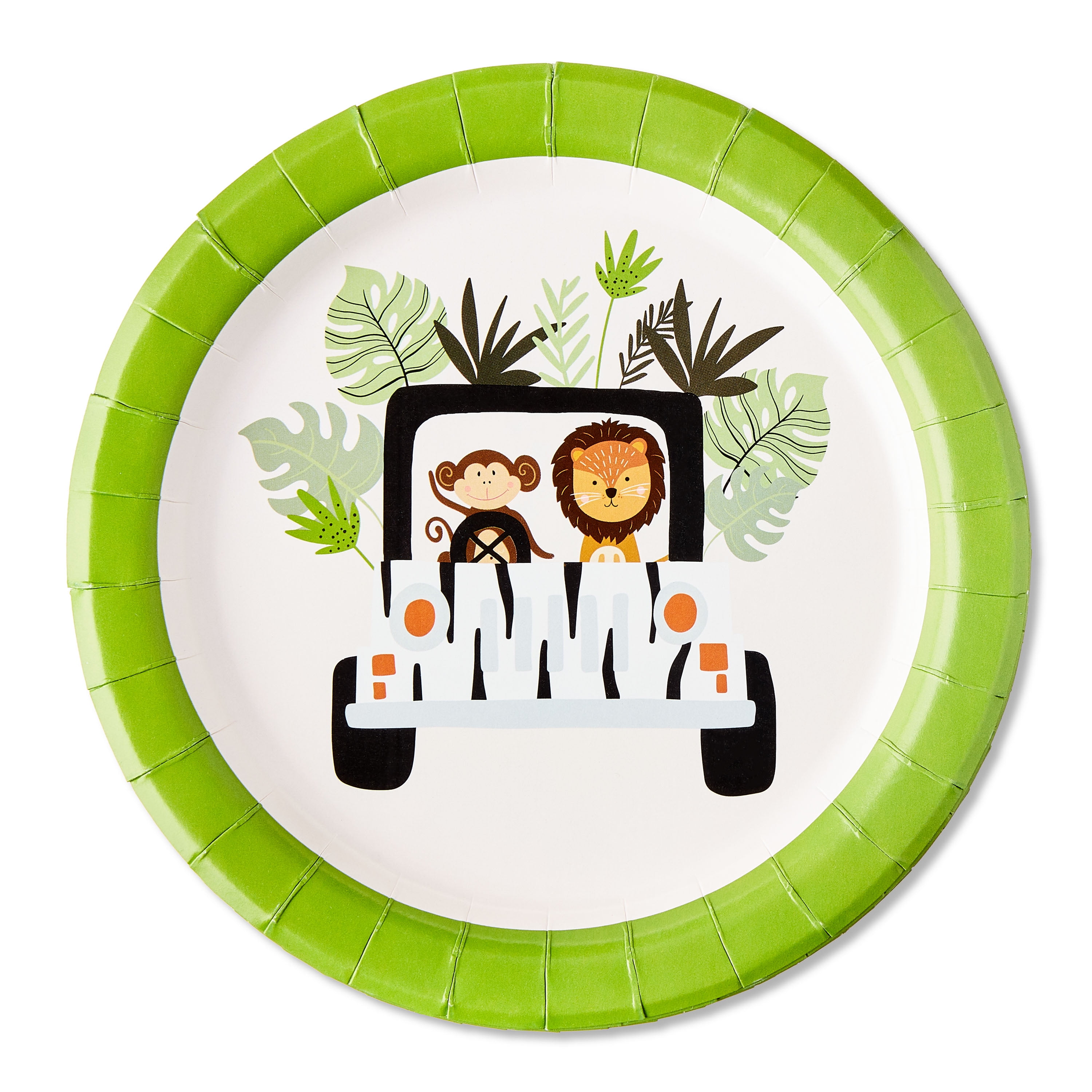 Safari Disposable Paper Plates, 7", Multicolor, 8 Count, by Way To Celebrate