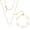 White-Gold, variant on Delicacy Clover Bracelets Necklace Set:Clover Necklaces Clover Bracelet Women Link Bracelets Cute Gold Jewelry