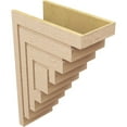 thumbnail image 5 of 11"W x 22"D x 33"H Classic Landon Rough Cedar Woodgrain TimberThane Corbel, Primed Tan, 5 of 6