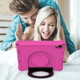thumbnail image 4 of Case for iPad Mini 6th Generation 2021 (8.3 inch), Allytech Slim Kidsproof Foldable Handle Viewing Stand Durable Skid-Proof EVA Protective Case for Apple iPad Mini 6 2021(A2567/A2568/A2569), Rose, 4 of 6