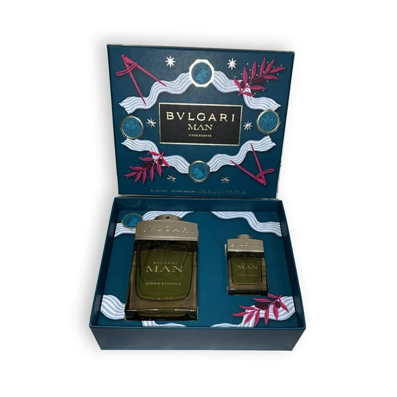Bvlgari Wood Essence 3.04 oz EDP Spray  0.5 oz EDP Mens Gift Set NIB