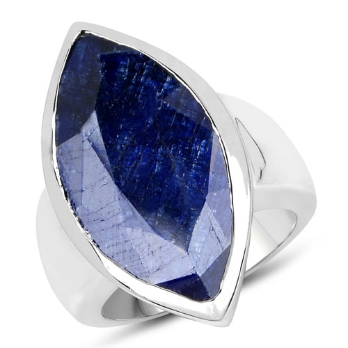 19.95 ct. Dyed Sapphire Brass Ring