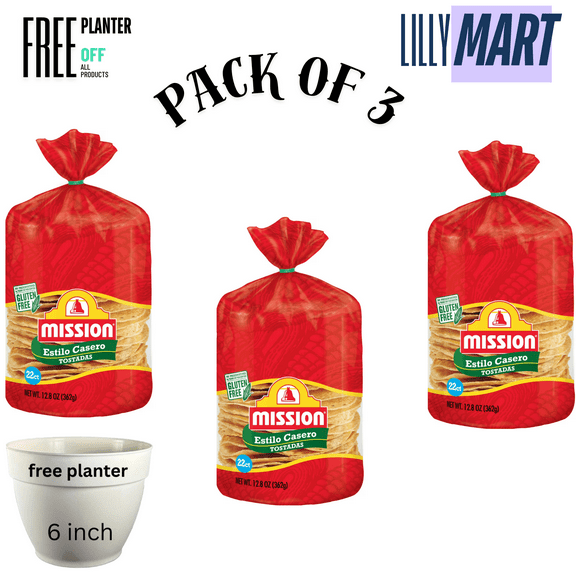 Mission Estilo Casero Tostadas, 22 Count ( pack of 3)