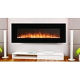 thumbnail image 3 of Onyx XL 72" Wide Wall Mounted Electric Fireplace - Black, 3 of 4